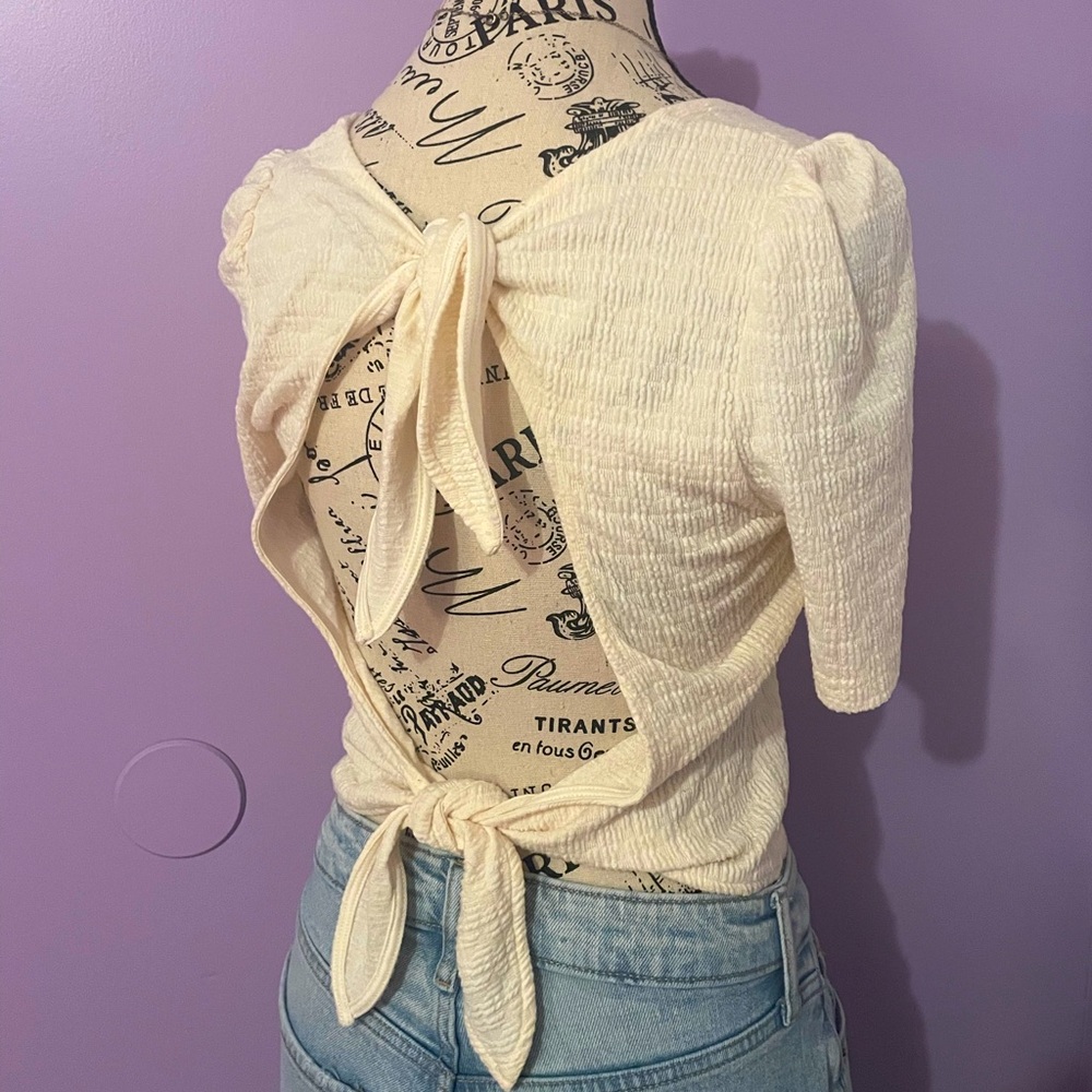 small open back top